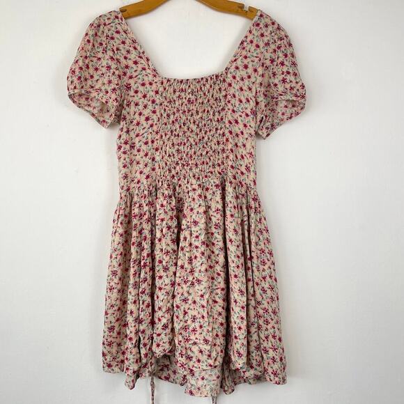 Jen’s Pirate Booty short floral dress ruched waist size small - Picture 4 of 7